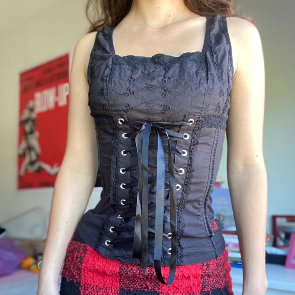 TRIPP NYC rare milkmaid corset top ๐ฆ sold - Picture 1 of 5